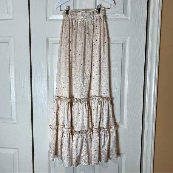 OVERTHESEA Silk Blend Dainty Floral Feeling # 5 Maxi Skirt - Picture 10 of 10